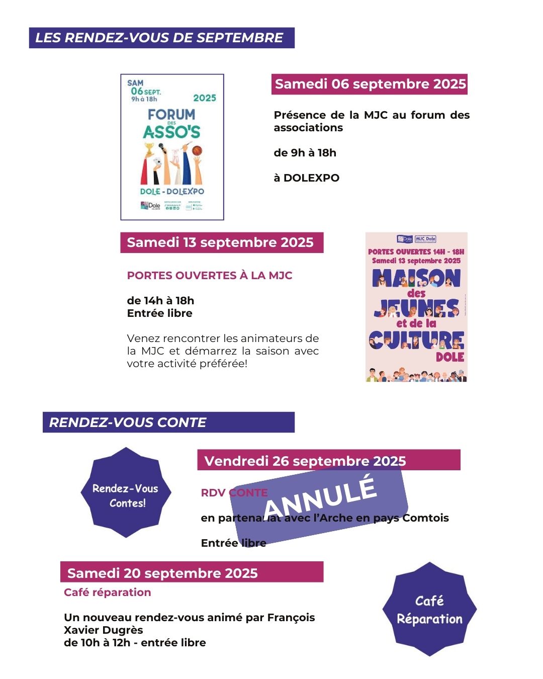 2 septembre à la MJC