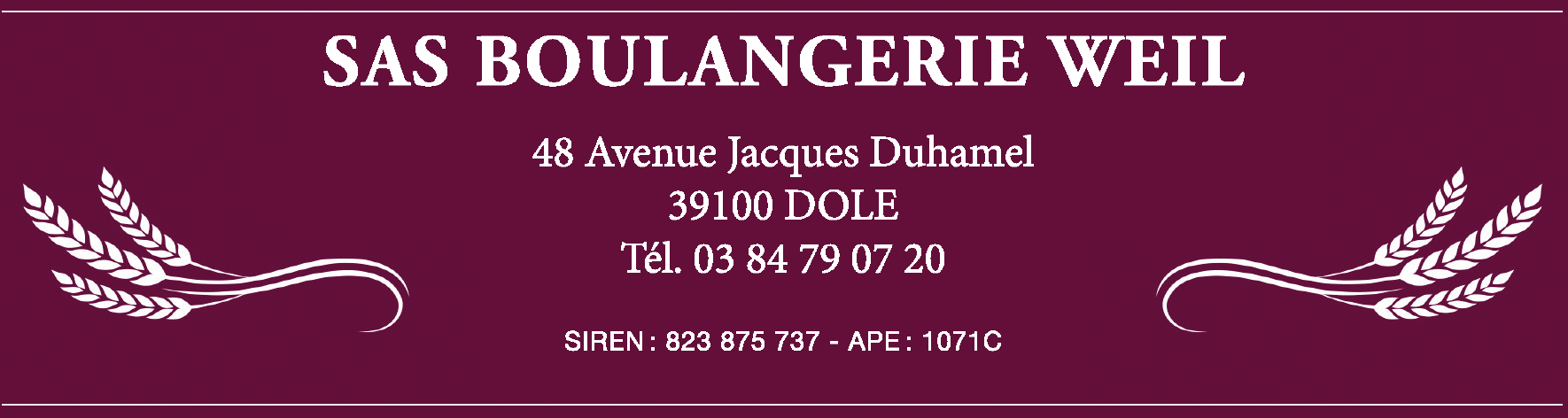 PUB BOULANGERIE WEIL 15 4cm