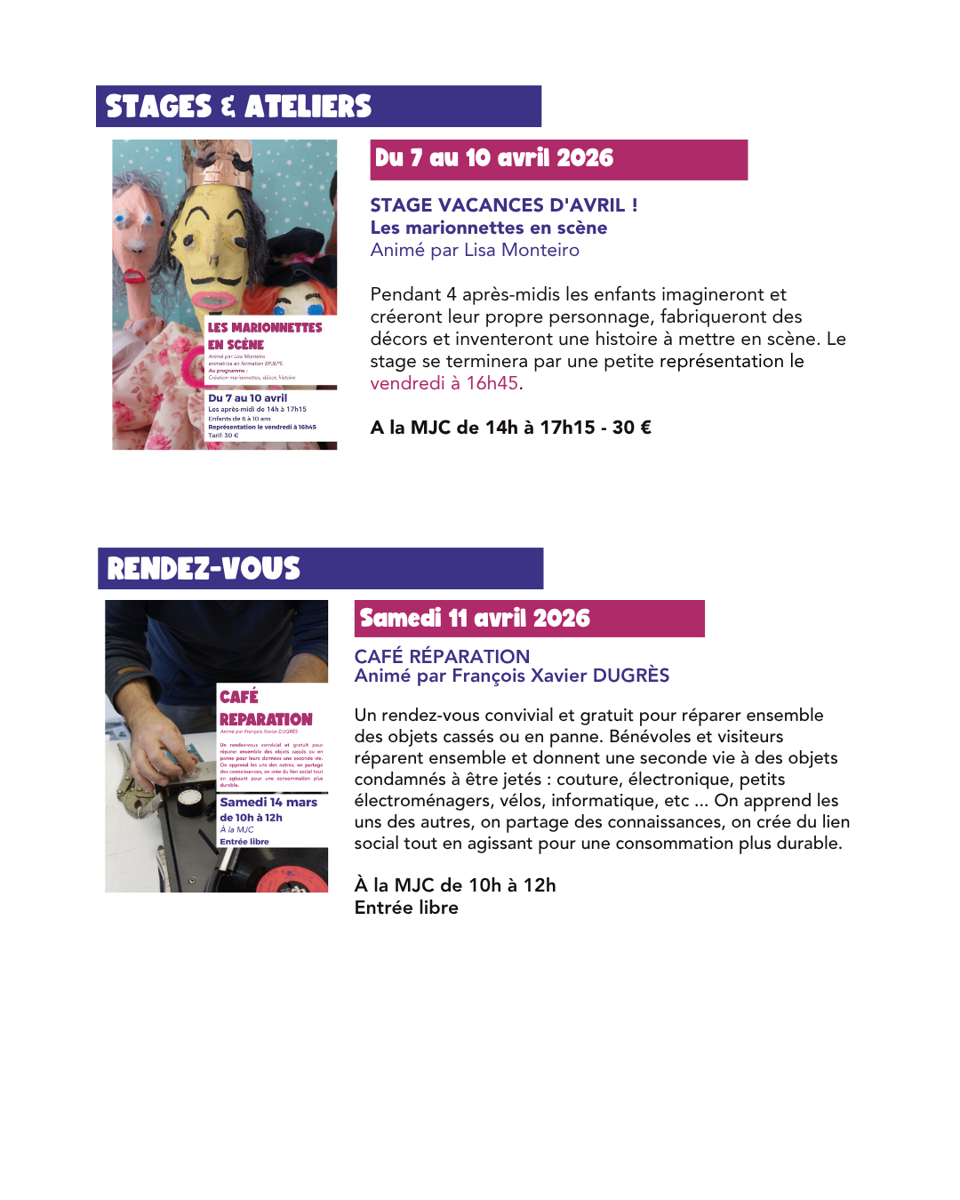 2026 03 24 Avril à la MJC 