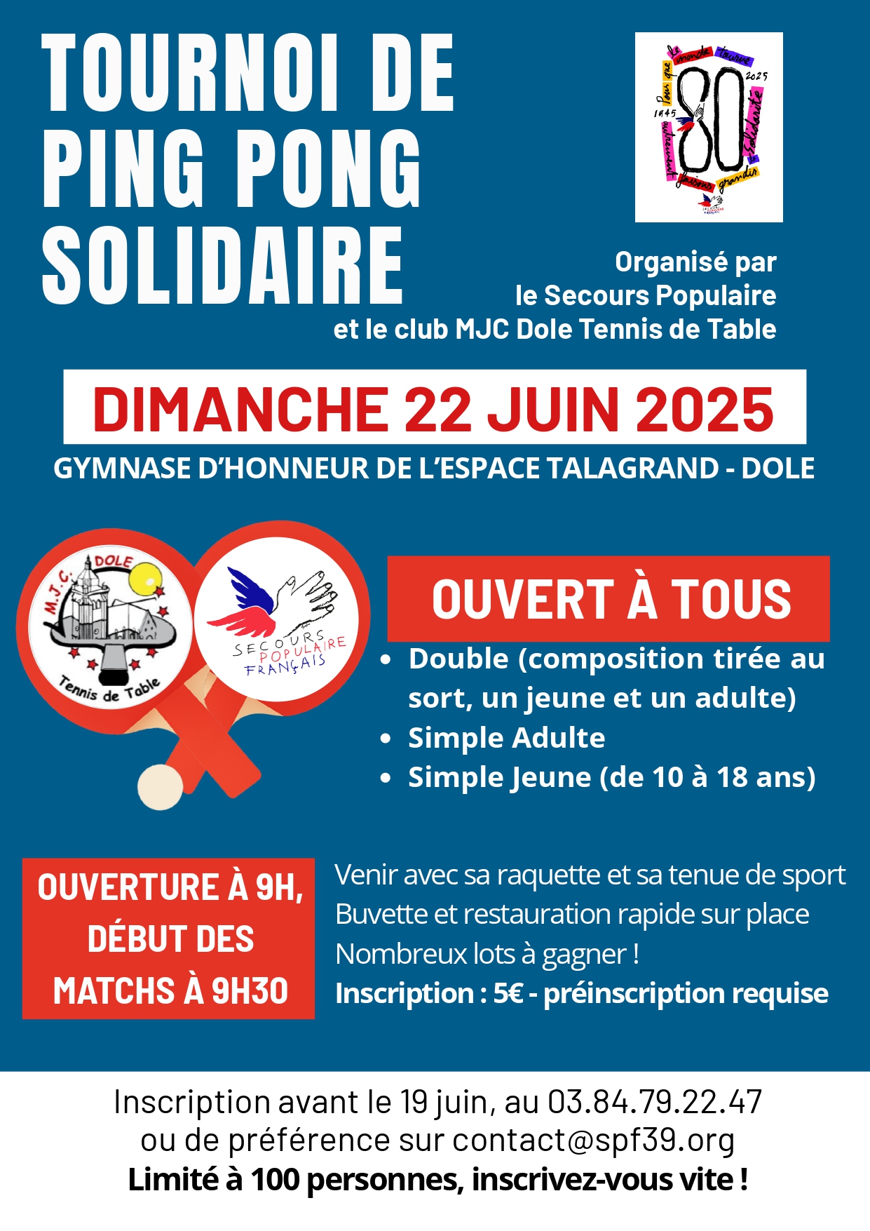Affiche Tournoi Ping Solidaire le 22Juin2025 DOLE page 0001
